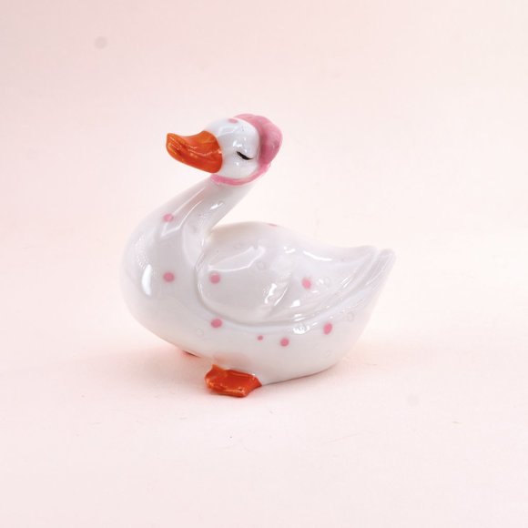 Mini Duck Figurine, Ceramic, Vintage Collectibles Home Decor - Picture 4 of 10